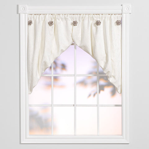 Window Origami™ Elegant Floral - White on White