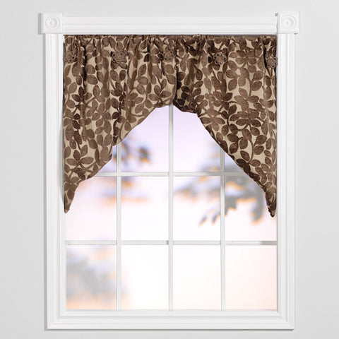 Window Origami™ Lovely Leaves - Beige and Brown
