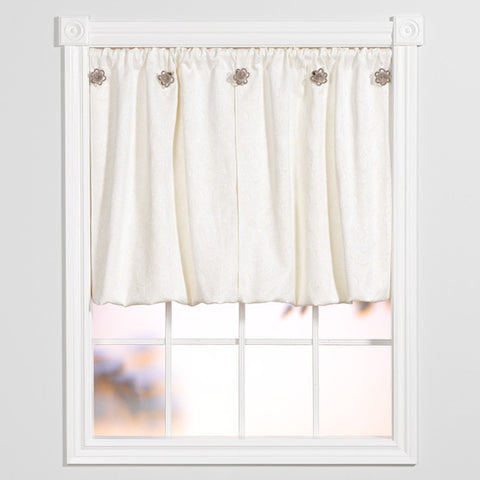 Window Origami™ Elegant Floral - White on White